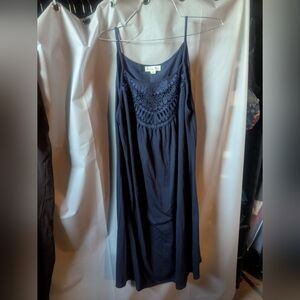 Elegant Navy Midi Dress